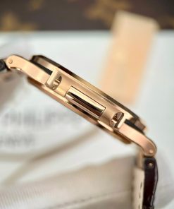 Patek Philippe Nautilus 5711 Chocolate Dial Leather Strap 3K Factory 40mm (2)