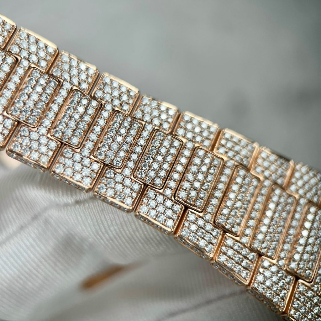 Patek Philippe Nautilus 5711 Custom Diamonds Moissanite 3K Factory 40mm (4)