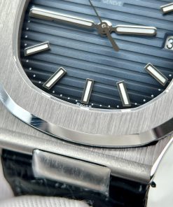 Patek Philippe Nautilus 5711 Replica Watches Leather Strap 3K Factory 40mm (5)