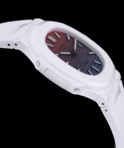 Patek Philippe Nautilus 5711 Tiffany AET Ceramic White Replica Watch 40mm (7)