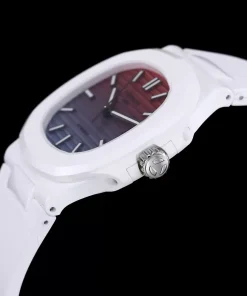 Patek Philippe Nautilus 5711 Tiffany AET Ceramic White Replica Watch 40mm (7)