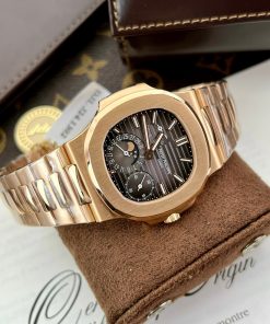 Patek Philippe Nautilus 5712 18K Gold Wrapped PPF Factory Replica Watches 40mm (11)