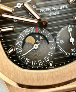 Patek Philippe Nautilus 5712 18K Gold Wrapped PPF Factory Replica Watches 40mm (11)