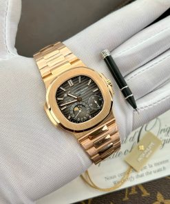 Patek Philippe Nautilus 5712 18K Gold Wrapped PPF Factory Replica Watches 40mm (11)
