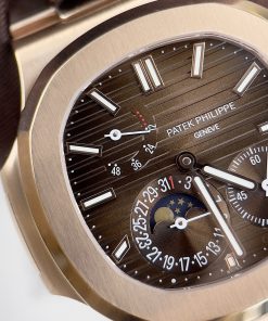 Patek Philippe Nautilus 5712 Chocolate Dial Replica Watches GR Factory 40mm (7)