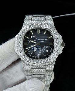 Patek Philippe Nautilus 5712 Custom Diamonds Moissanite PPF V2