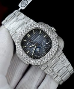 Patek Philippe Nautilus 5712 Custom Diamonds Moissanite PPF V2