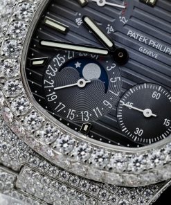 Patek Philippe Nautilus 5712 Custom Diamonds Moissanite PPF V2