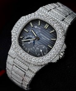 Patek Philippe Nautilus 5712 Custom Diamonds Moissanite PPF V2