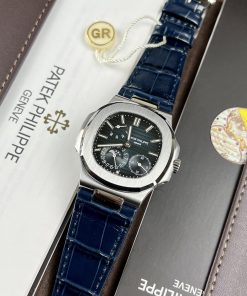Patek Philippe Nautilus 5712 Replica Watches Blue Leather GR Factory 40mm (3)
