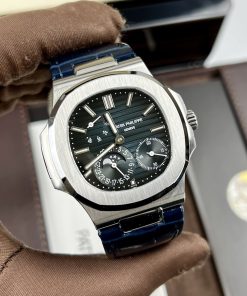 Patek Philippe Nautilus 5712 Replica Watches Blue Leather GR Factory 40mm (3)