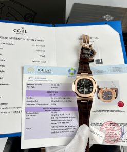 Patek Philippe Nautilus 5712R 18K Gold Wrapped Gray Dial GR Factory (9)