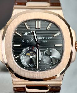 Patek Philippe Nautilus 5712R 18K Gold Wrapped Gray Dial GR Factory (9)
