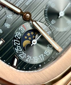 Patek Philippe Nautilus 5712R 18K Gold Wrapped Gray Dial GR Factory (9)