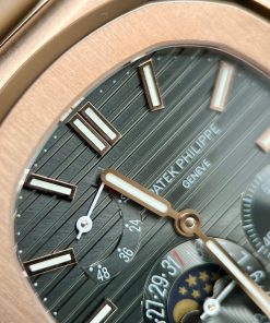 Patek Philippe Nautilus 5712R 18K Gold Wrapped Gray Dial GR Factory (9)