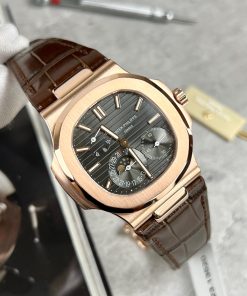 Patek Philippe Nautilus 5712R 18K Gold Wrapped Gray Dial GR Factory (9)