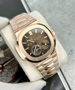 Patek Philippe Nautilus 5712R 18K Rose Gold Wrapped Chocolate Dial 40mm (2)