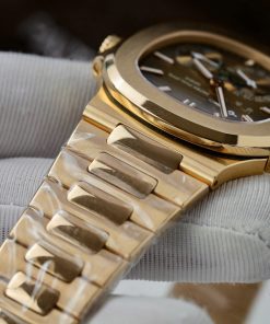 Patek Philippe Nautilus 5712R Gold Wrapped Refined Version Best Replica Watch PPF 40mm (2)