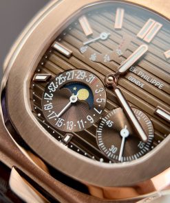 Patek Philippe Nautilus 5712R Gold Wrapped ZF Factory Brown Strap 40mm (9)