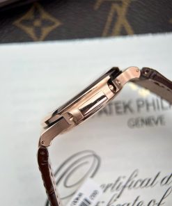 Patek Philippe Nautilus 5712R Gold Wrapped ZF Factory Brown Strap 40mm (9)