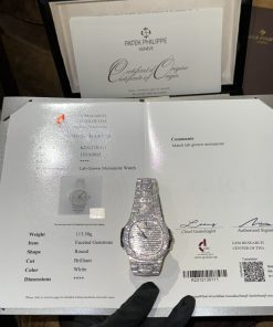 Patek Philippe Nautilus 5719 Custom Full Moissanite Diamonds 40mm (1)