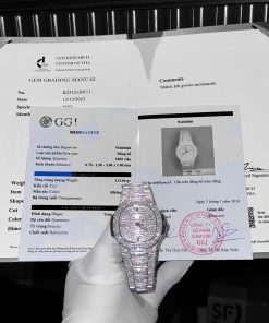 Patek Philippe Nautilus 5719 Custom Full Moissanite Diamonds 40mm (1)