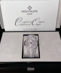 Patek Philippe Nautilus 5719 Custom Full Moissanite Diamonds 40mm (1)