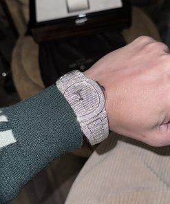 Patek Philippe Nautilus 5719 Custom Full Moissanite Diamonds 40mm (1)