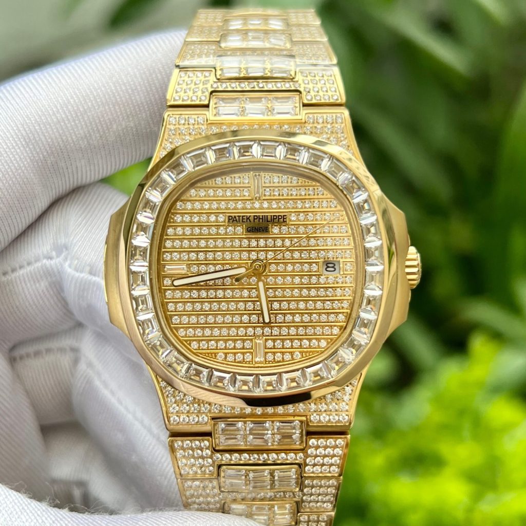 Patek Philippe Nautilus 5719 Full Diamonds Best Replica Watches 40mm (4)