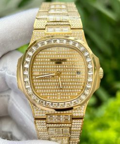 Patek Philippe Nautilus 5719 Full Diamonds Best Replica Watches 40mm (4)
