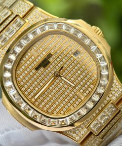 Patek Philippe Nautilus 5719 Full Diamonds Best Replica Watches 40mm (4)