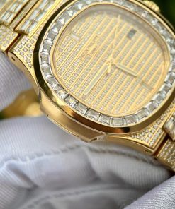 Patek Philippe Nautilus 5719 Full Diamonds Best Replica Watches 40mm (4)