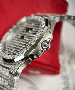 Patek Philippe Nautilus 5719G Full Diamonds Swarovski Replica 1:1 40mm