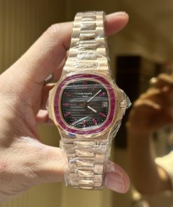 Patek Philippe Nautilus 5723-112R Natural Ruby 18K Solid Gold Watch (7)