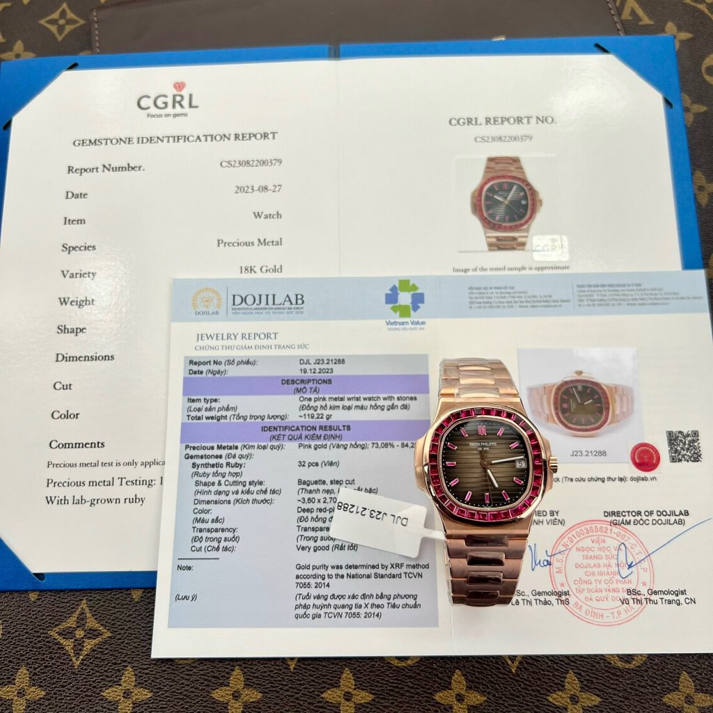 Patek Philippe Nautilus 5723 18K Gold Wrapped Custom Ruby 3K Factory 