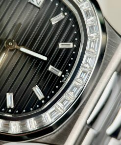 Patek Philippe Nautilus 5723 Custom Moissanite Baguette Diamonds 40mm (2)