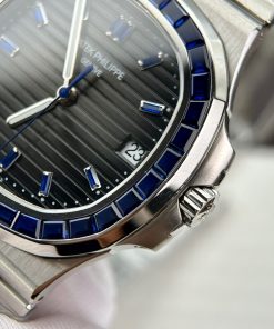 Patek Philippe Nautilus 5723 Custom Synthetic Blue Sapphire 40mm (1)