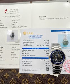 Patek Philippe Nautilus 5723 Custom Synthetic Blue Sapphire 40mm (1)