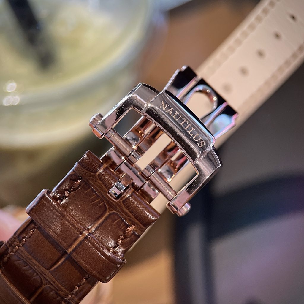 Patek Philippe Nautilus 5723 Replica Watches Brown Leather Stap PPF Factory 40mm (1)