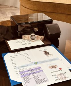 Patek Philippe Nautilus 5724 18K Gold Wrapped Custom Moissanite Diamonds 40mm (1)