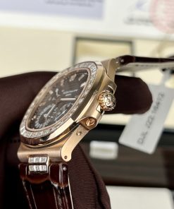 Patek Philippe Nautilus 5724 18K Gold Wrapped and Moissanite Diamonds 40mm (6)