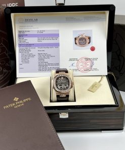 Patek Philippe Nautilus 5724 18K Gold Wrapped and Moissanite Diamonds 40mm (6)
