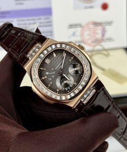 Patek Philippe Nautilus 5724 18K Gold Wrapped and Moissanite Diamonds 40mm (6)