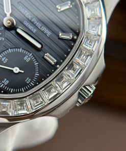 Patek Philippe Nautilus 5724G Watch Custom Moissnite Diamonds Remake Like Original 40mm (2)
