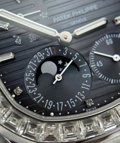 Patek Philippe Nautilus 5724G Watch Custom Moissnite Diamonds Remake Like Original 40mm (2)