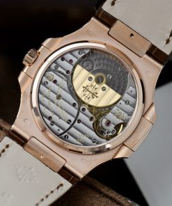 Patek Philippe Nautilus 5724R 18K Gold Wrapped Brown Leather Watch 40mm (2)