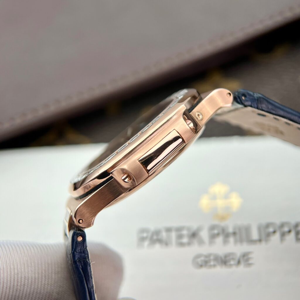 Patek Philippe Nautilus 5724R Gold Wrapped Custom Moissanite Baguette ZF 40mm (1)