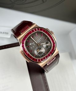 Patek Philippe Nautilus 5724R Gold Wrapped & Red Ruby ​​Gemstone 40mm (1)