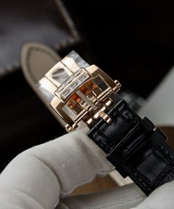 Patek Philippe Nautilus 5724R Replica GR Factory Black Leather Strap 40mm (1)