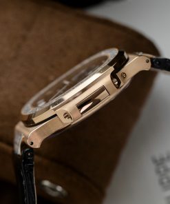 Patek Philippe Nautilus 5724R Replica GR Factory Black Leather Strap 40mm (1)